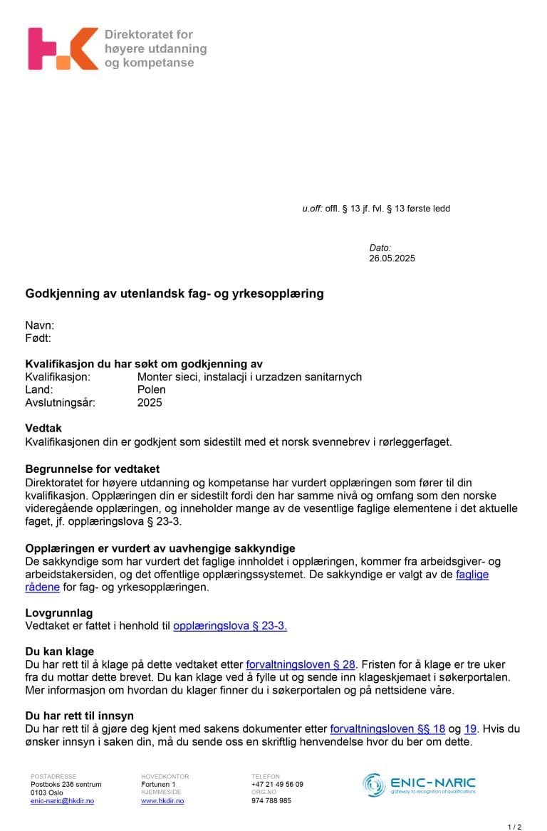 Hydraulik – Rørlegger 2 Hydraulik - D&A SPESIALISTENE AS